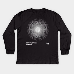 Crystal Castles / Minimal Graphic Design Tribute Kids Long Sleeve T-Shirt